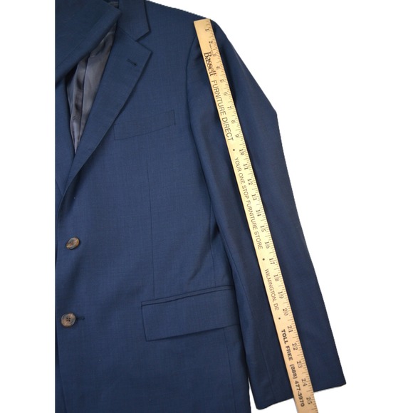 Brooks Brothers 346 Regent Fit Navy Blue 100% Wool Blazer Sport Coat 41R Mens - Picture 11 of 12